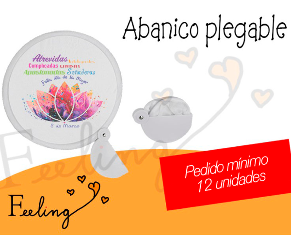 abanico pregable estampado
