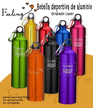 Botella deportiva de Aluminio