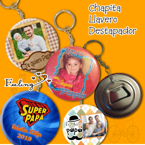 chapita llavero destapador 58mm