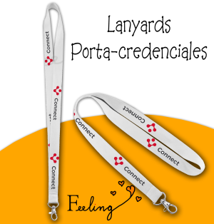 Lanyard fondo Blanco 2x90cm